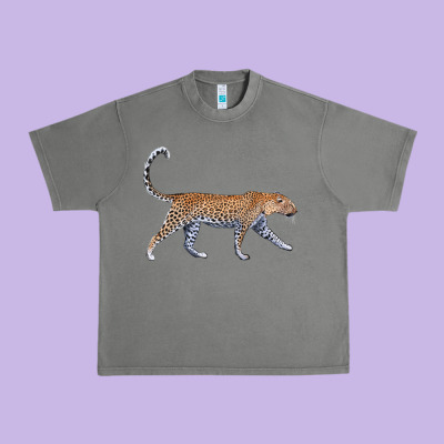 Leopard Urban Heavy Tee Designed By Lillyallendesigns