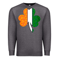 Charcoal Heather Shamrock Boobs St Patrick's Day design Premium Sweatshirt - Bettercallsaul