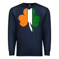 Navy Shamrock Boobs St Patrick's Day design Premium Sweatshirt - Bettercallsaul