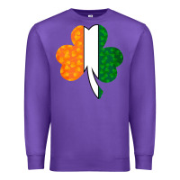 Purple Shamrock Boobs St Patrick's Day design Premium Sweatshirt - Bettercallsaul