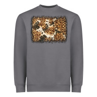 Storm distressed leopard cowhide background Heavyweight Sweatshirt - Jasminsmagicworld