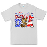 Dove Grey God bless the USA Premium Tee - Neo Western
