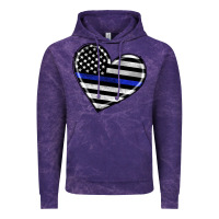 Cloud Purple american thin blue line flag Vintage Hoodie - Artiststas