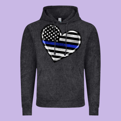 American Thin Blue Line Flag Vintage Hoodie Designed By Artiststas