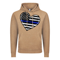 Vintage Coffee american thin blue line flag Vintage Hoodie - Artiststas