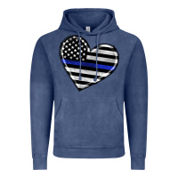 Vintage Denim american thin blue line flag Vintage Hoodie - Artiststas