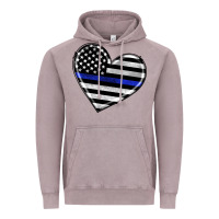 Vintage Zinc american thin blue line flag Vintage Hoodie - Artiststas