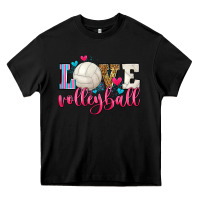 Black love volleyball Heavy Core Tee - Zillion Design Studio