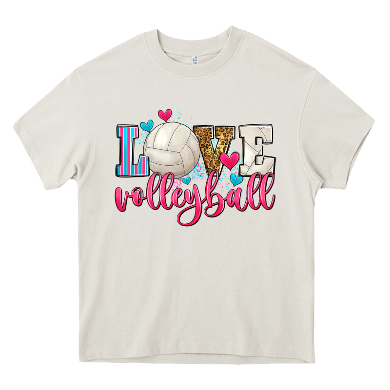 Love Volleyball Heavy Core Tee by Zillion Design Studio | Teevron
