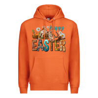 Carrot Happy Easter with Cowboy Premium Hoodie - NancyCooperArtShop