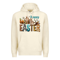 Sandshell Happy Easter with Cowboy Premium Hoodie - NancyCooperArtShop