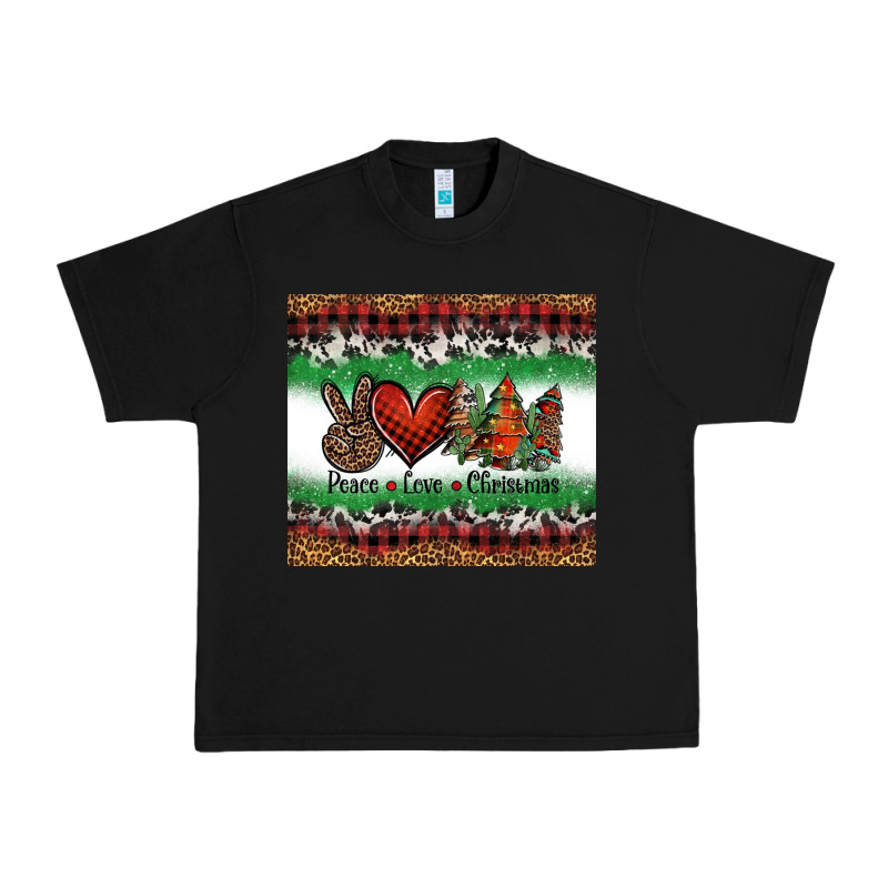 Peace Love Christmas Trees Urban Heavy Tee by Jasminsmagicworld | Teevron
