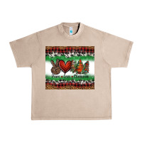 French Oak Peace Love Christmas Trees Urban Heavy Tee - Jasminsmagicworld