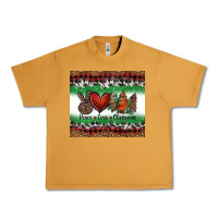 Peanut Butter Peace Love Christmas Trees Urban Heavy Tee - Jasminsmagicworld