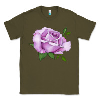 Army Green life's little pleasures rose Classic Tee - LillyAllenDesigns