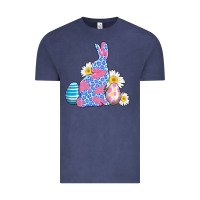Vintage Denim easter bunny wıth easter eggs Vintage Tee - AdoDesignShop
