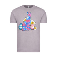 Vintage Zinc easter bunny wıth easter eggs Vintage Tee - AdoDesignShop