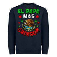 Navy El Papa Mas Chingon Mexican Heavyweight Sweatshirt - LillyAllenDesigns