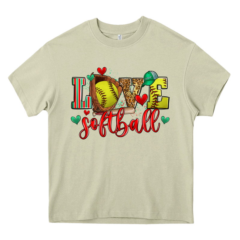 Love Softball Heavy Core Tee by Zillion Design Studio | Teevron