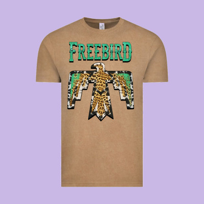 Freebird Native American Vintage Tee Designed By Adodesignshop