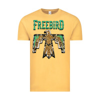 Vintage Mustard freebird native american Vintage Tee - AdoDesignShop