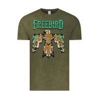 Vintage Olive freebird native american Vintage Tee - AdoDesignShop