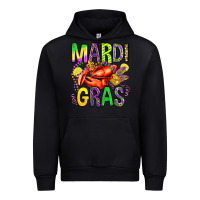 Black mardi gras crawfish olivia Urban Hoodie - OliviaCreatesArt