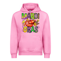 Fuchsia Pink mardi gras crawfish olivia Urban Hoodie - OliviaCreatesArt