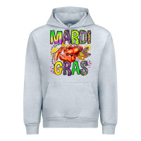 Heather Grey mardi gras crawfish olivia Urban Hoodie - OliviaCreatesArt