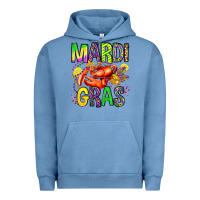 Pigment Pebble Blue mardi gras crawfish olivia Urban Hoodie - OliviaCreatesArt