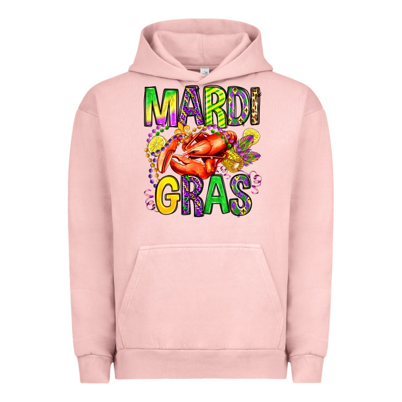 Mardi Gras Crawfish Olivia Urban Hoodie by OliviaCreatesArt | Teevron