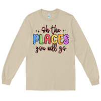 Mushroom oh the places you will go Long Sleeve Tee - MaliasSmallBusiness
