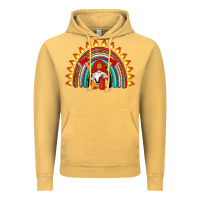 Vintage Mustard firefighter gnomes rainbow Vintage Hoodie - Artiststas