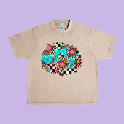 Race Sunflower Patches Urban Heavy Tee Designed By Adodesignshop