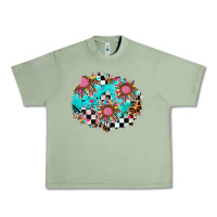 Oil Green race sunflower patches Urban Heavy Tee - AdoDesignShop