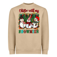 Mushroom chillin with my snowies Heavyweight Sweatshirt - BarkalooDesign