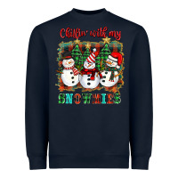 Navy chillin with my snowies Heavyweight Sweatshirt - BarkalooDesign