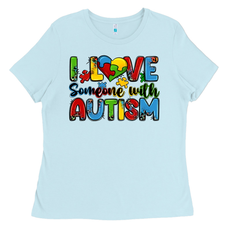 I Love Someone With Autism Ladies Tee by Zillion Design Studio | Teevron