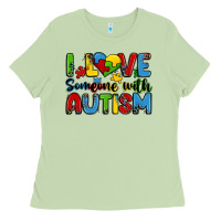 Matcha i love someone with autism Ladies Tee - Zillion Design Studio