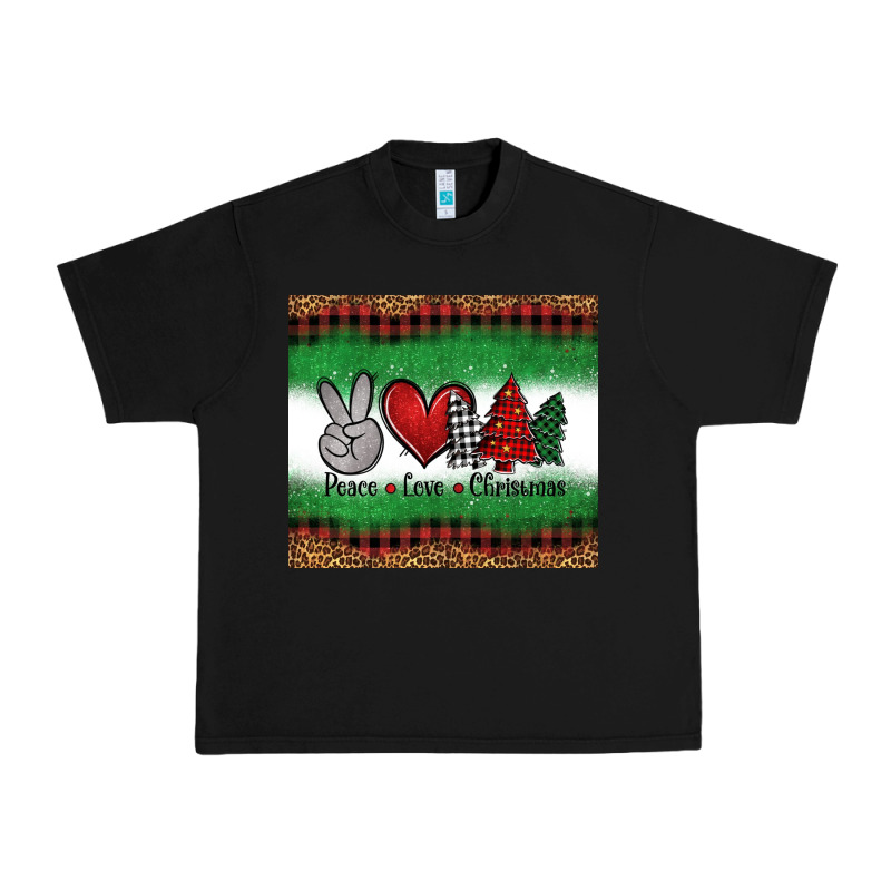 Peace Love Christmas Trees Urban Heavy Tee by Jasminsmagicworld | Teevron