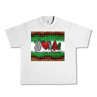 Lunar Rock Peace Love Christmas Trees Urban Heavy Tee - Jasminsmagicworld
