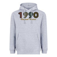 Heather Grey Womens 30 Years Old 1990 Heavyweight Hoodie - Bettercallsaul