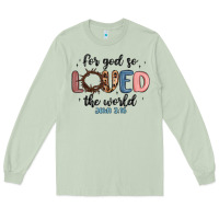 Matcha for god so loved the world Long Sleeve Tee - MaliasSmallBusiness