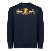 Navy sunflower hereford cattle and cactus  mom Heavyweight Sweatshirt - Jasminsmagicworld