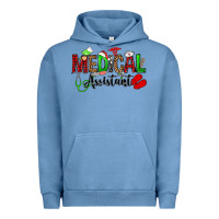 Pigment Pebble Blue medical assistant christmas Urban Hoodie - OliviaCreatesArt
