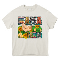 Cream mama hen Heavy Core Tee - Zillion Design Studio