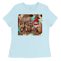 Baby Blue merry christmas gnome Ladies Tee - JahusDesignShop