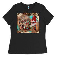 Black merry christmas gnome Ladies Tee - JahusDesignShop