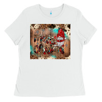 White merry christmas gnome Ladies Tee - JahusDesignShop