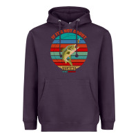 Plum If It's Not About Fishing I'm Not Interested Heavyweight Hoodie - Bettercallsaul